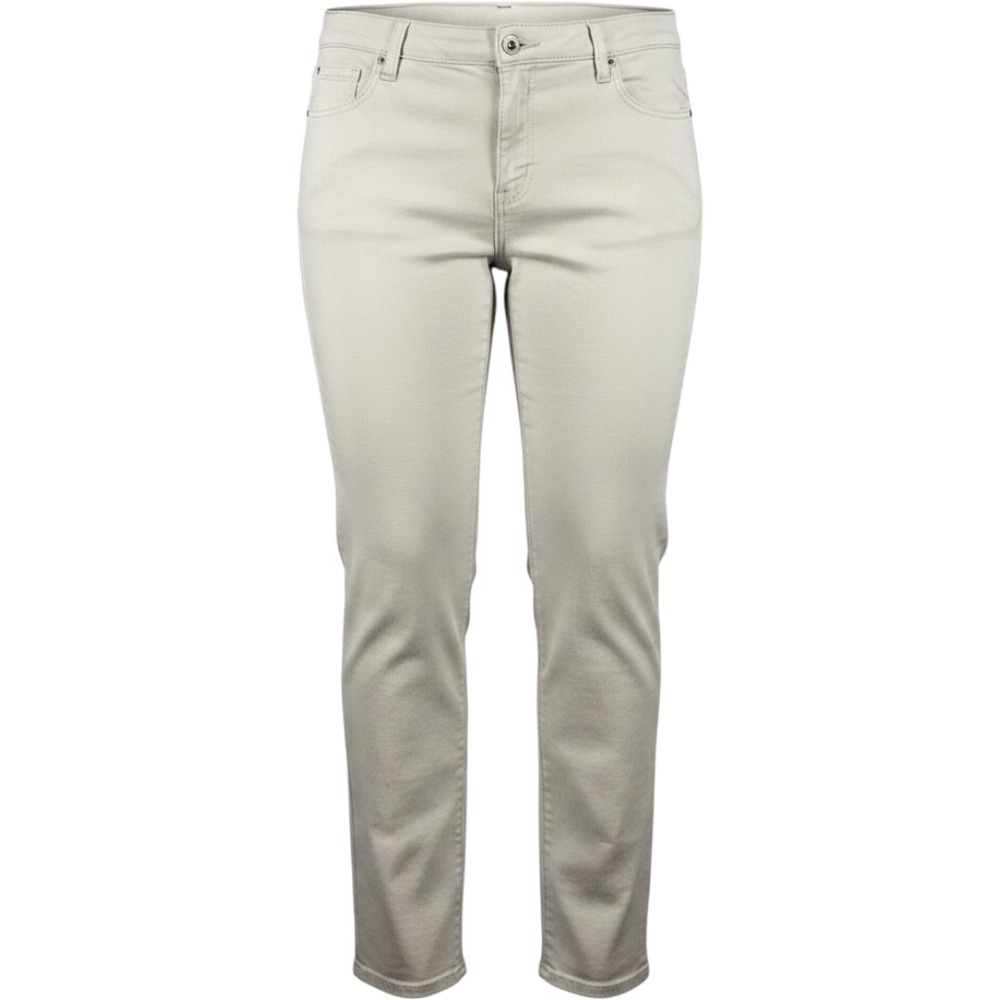 Bandolino Amy Straight Leg Pants Womens 18 Beige Cotton Blend Stretch Missy